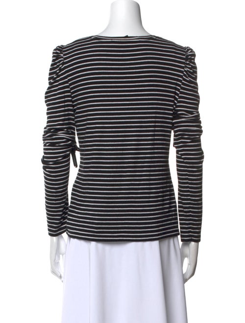 Veronica Beard Striped Scoop Neck T-Shirt
