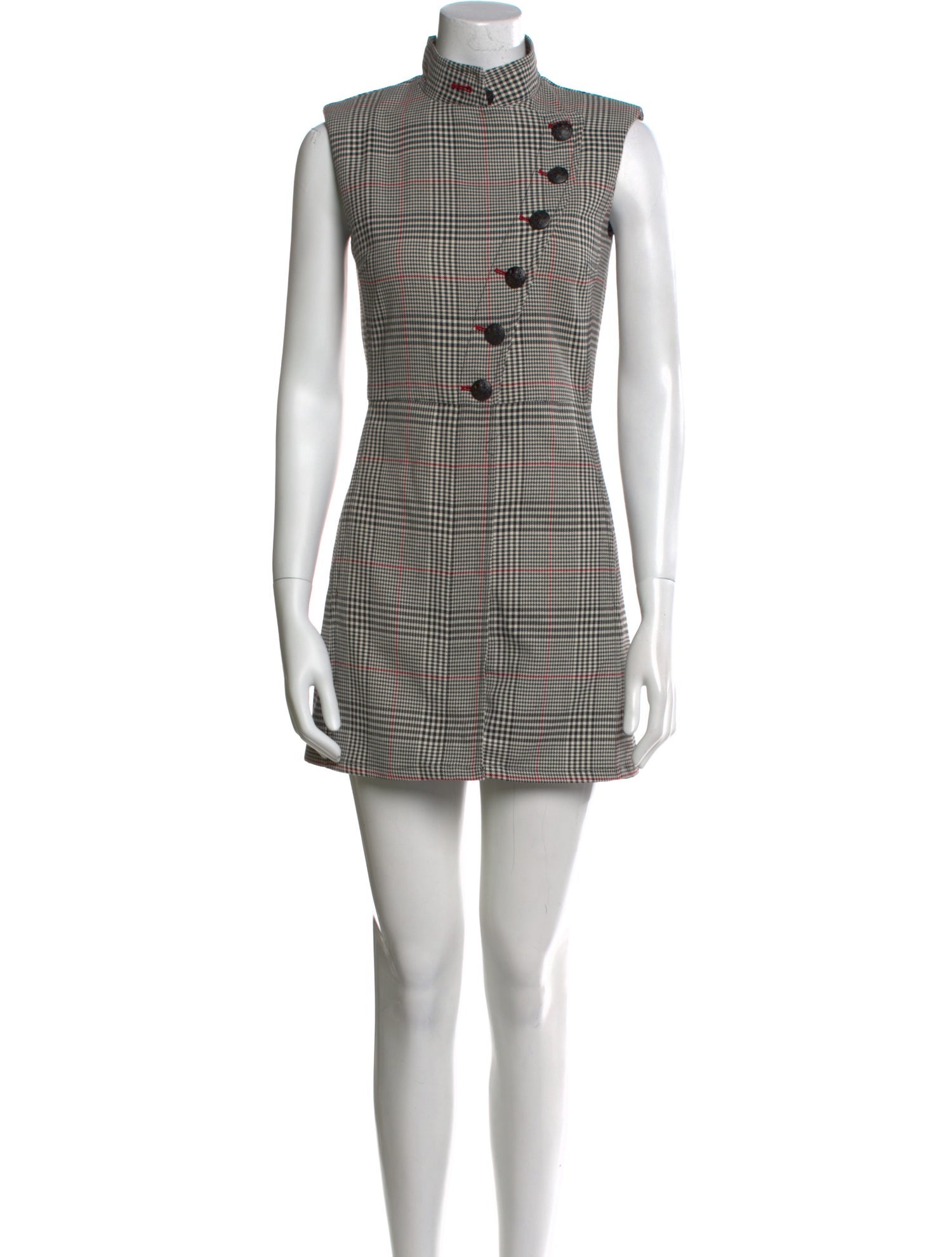 Veronica Beard Houndstooth Print Mini Dress