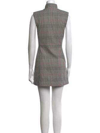 Veronica Beard Houndstooth Print Mini Dress