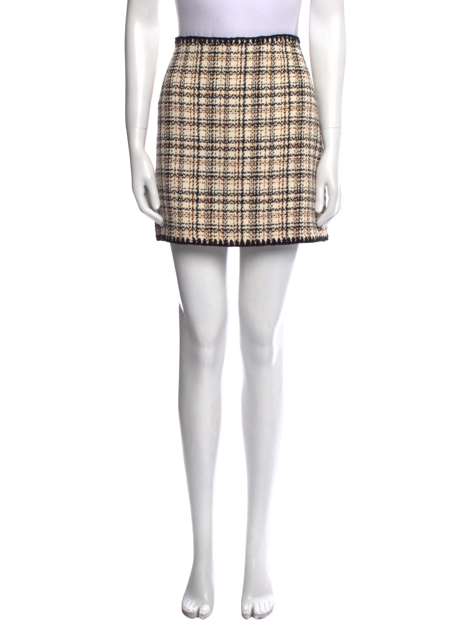 Veronica Beard Tweed Pattern Mini Skirt w/ Tags
