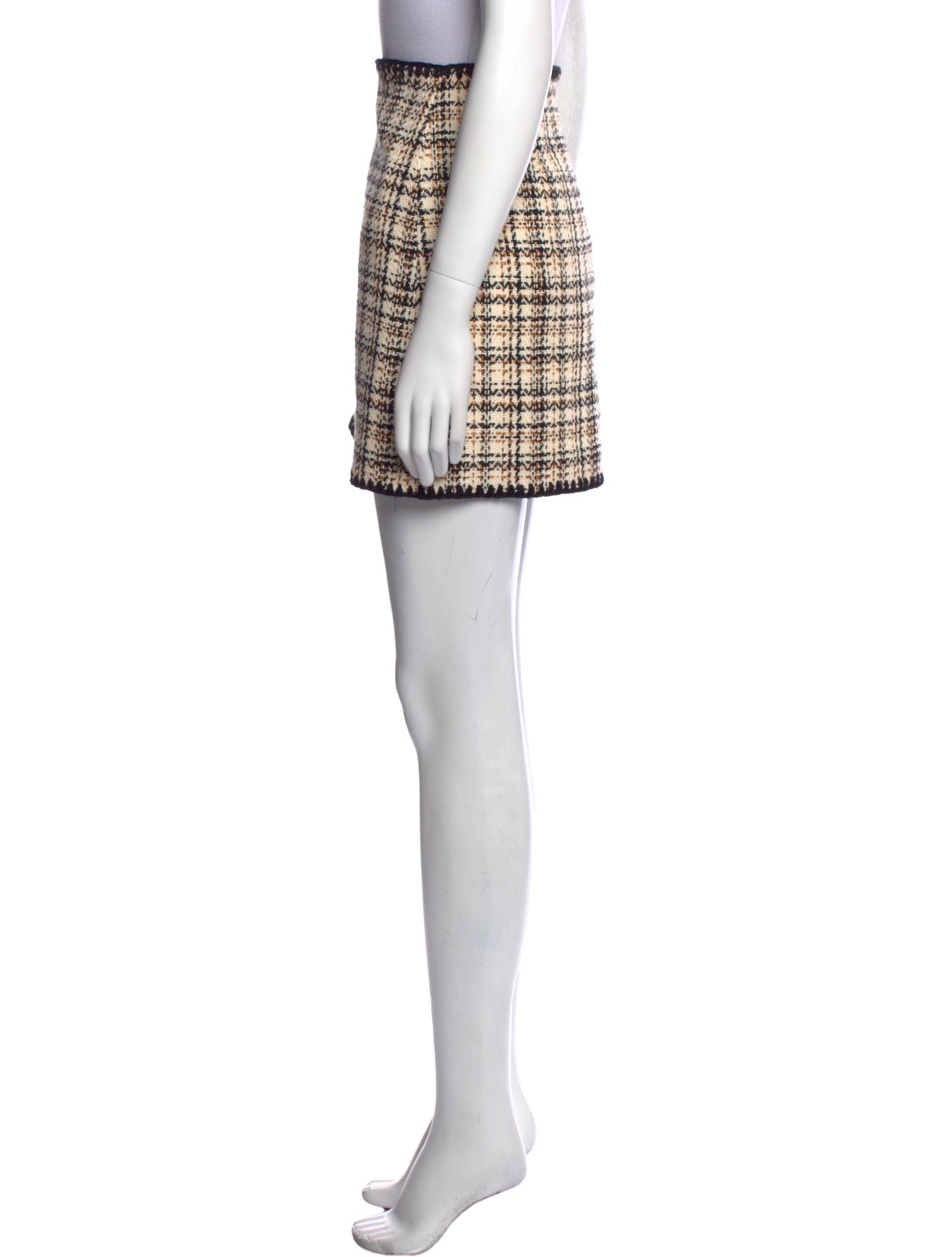 Veronica Beard Tweed Pattern Mini Skirt w/ Tags