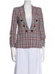 Veronica Beard Plaid Print Blazer