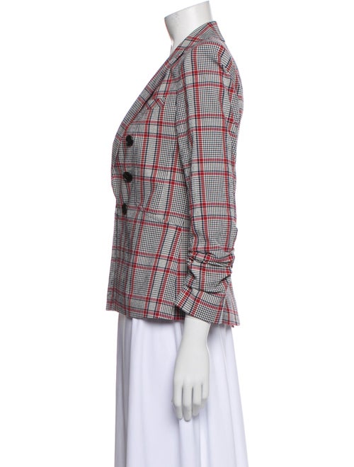 Veronica Beard Plaid Print Blazer