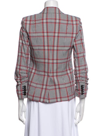 Veronica Beard Plaid Print Blazer