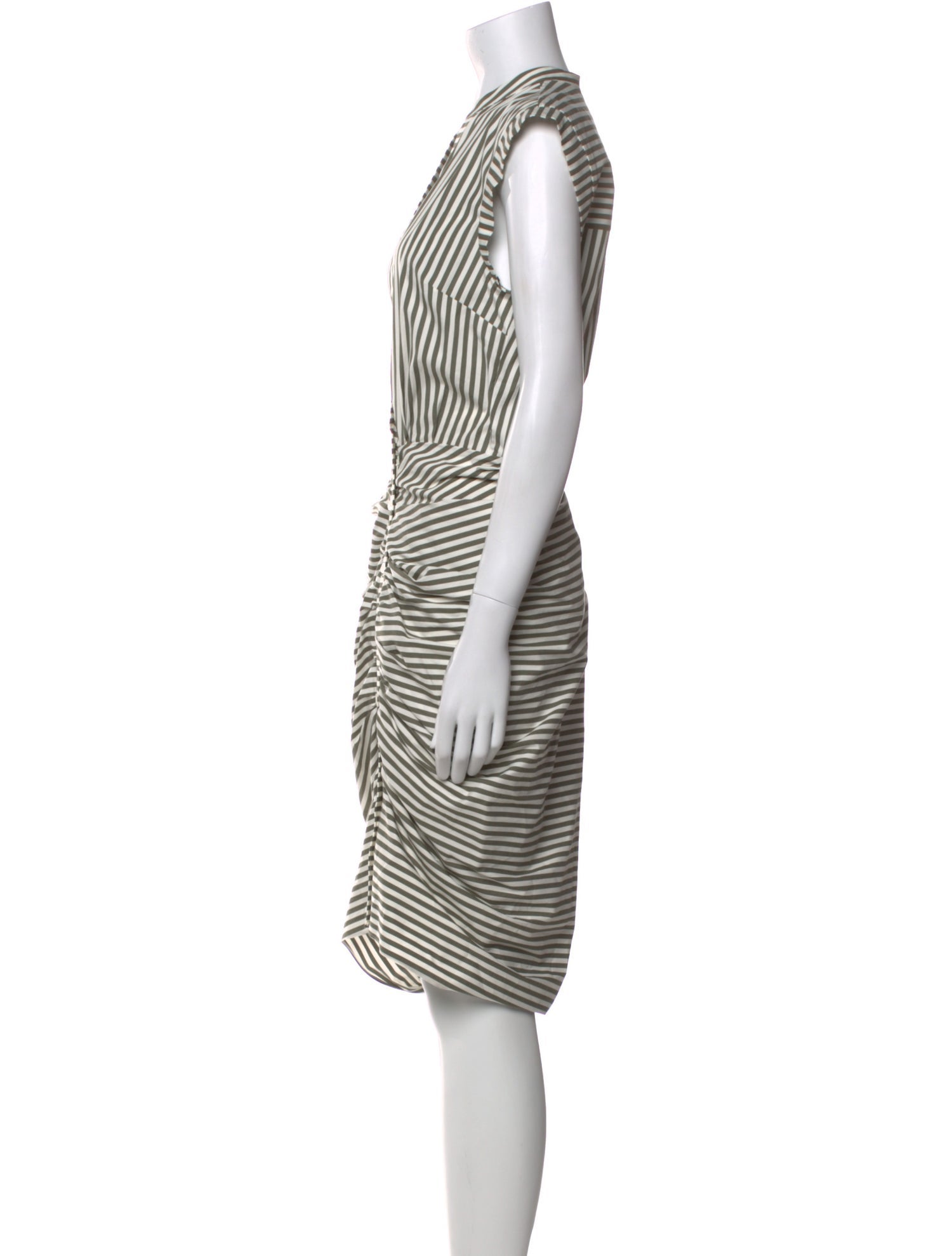 Veronica Beard Striped Midi Length Dress