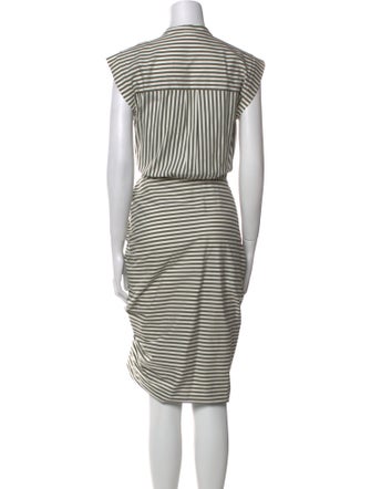Veronica Beard Striped Midi Length Dress