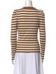 Veronica Beard Striped V-Neck Top