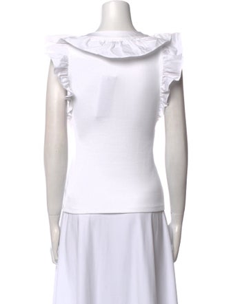 Veronica Beard V-Neck Sleeveless Top