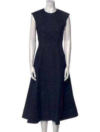 Veronica Beard Crew Neck Long Dress