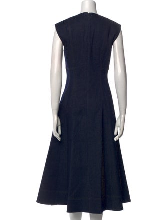 Veronica Beard Crew Neck Long Dress