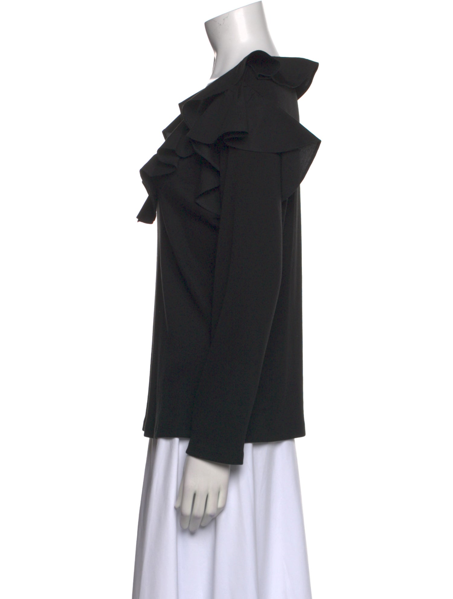 Veronica Beard Cowl Neck Long Sleeve Blouse