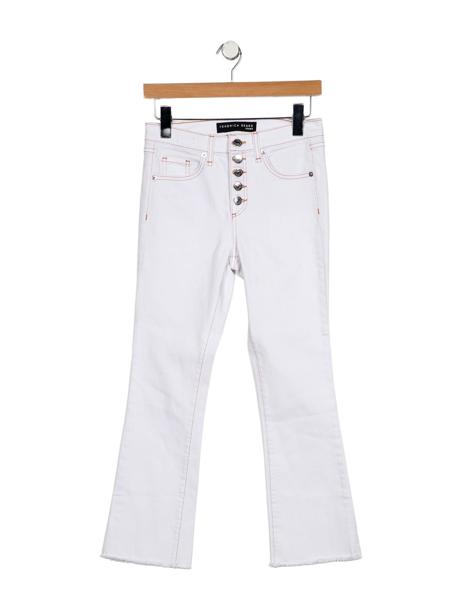 Veronica Beard Mid-Rise Straight Leg Jeans