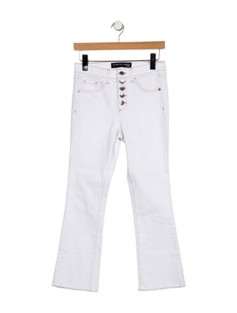 Veronica Beard Mid-Rise Straight Leg Jeans