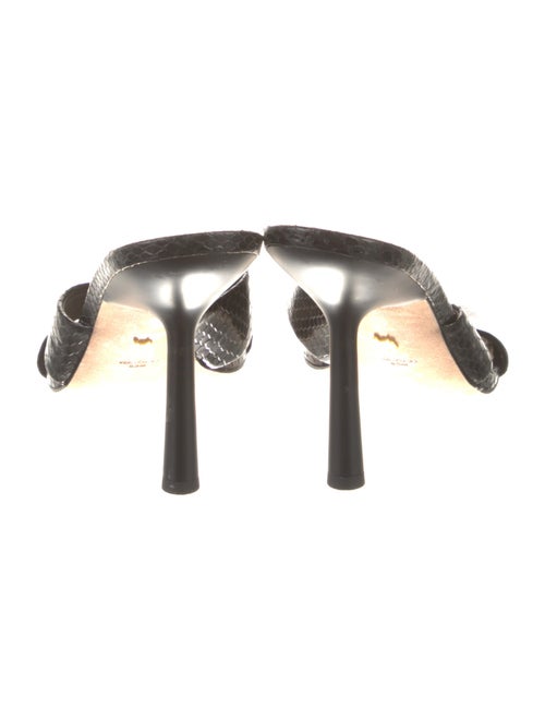 Veronica Beard Leather Animal Print Slides