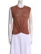 Veronica Beard Linen Crew Neck Top