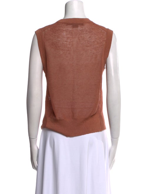 Veronica Beard Linen Crew Neck Top