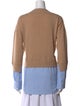 Veronica Beard Merino Wool Mock Neck Sweatshirt