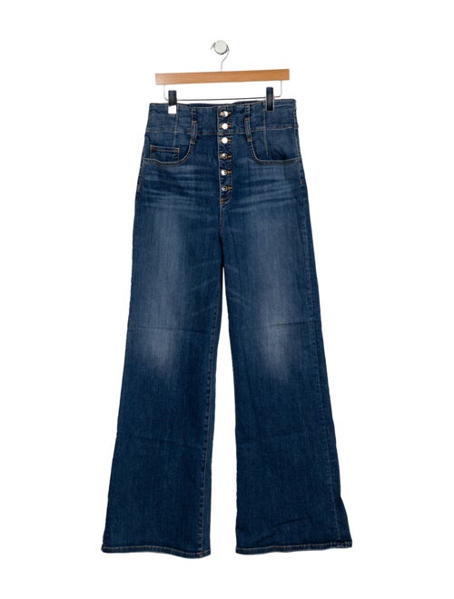 Veronica Beard High-Rise Wide Leg Jeans