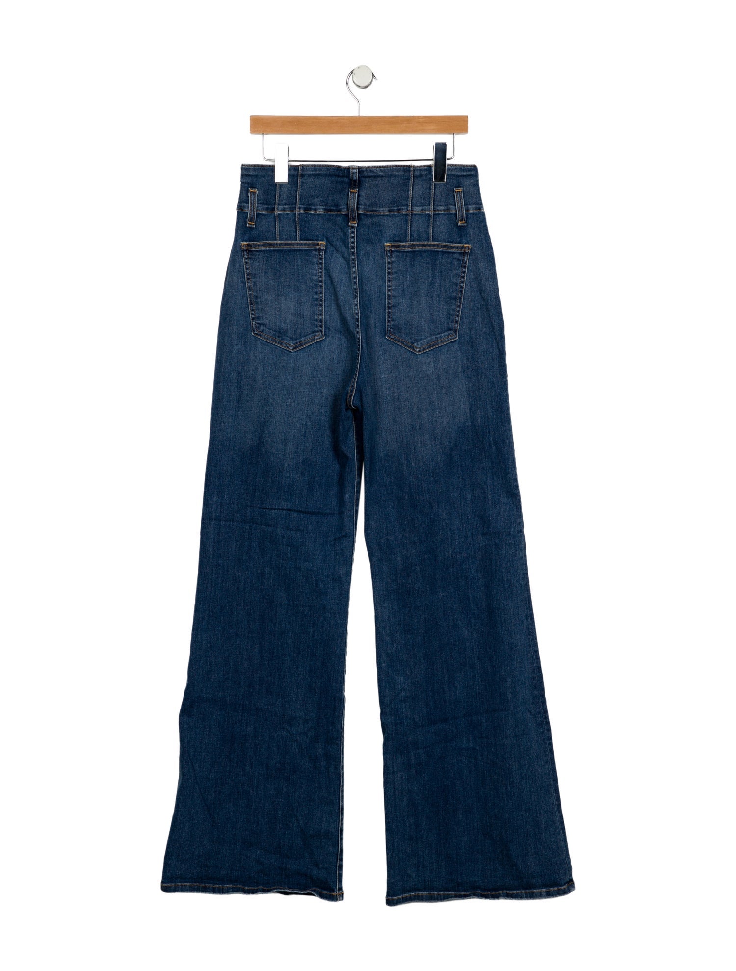 Veronica Beard High-Rise Wide Leg Jeans