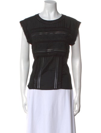 Veronica Beard Scoop Neck Sleeveless Top