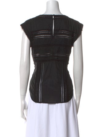 Veronica Beard Scoop Neck Sleeveless Top