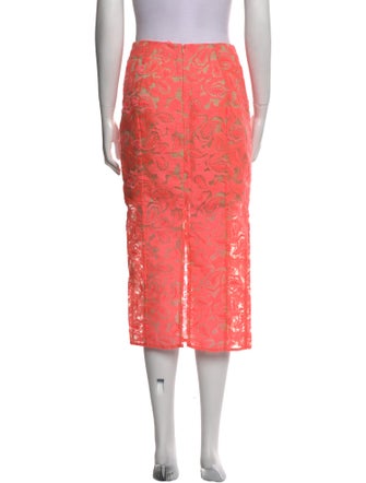 Veronica Beard Lace Pattern Midi Length Skirt