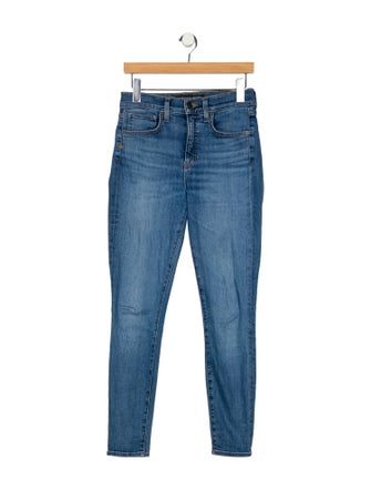 Veronica Beard High-Rise Straight Leg Jeans