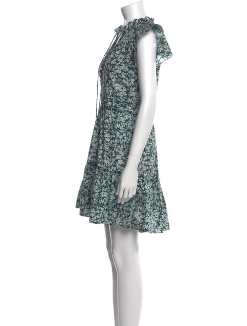 Veronica Beard Floral Print Knee-Length Dress