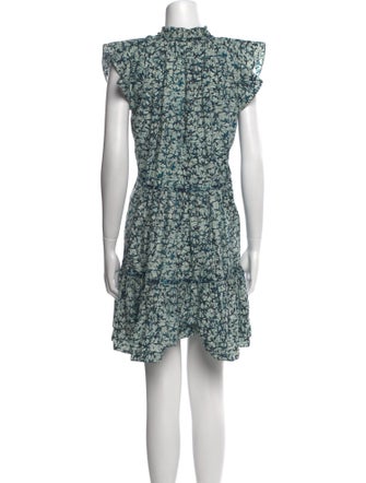 Veronica Beard Floral Print Knee-Length Dress