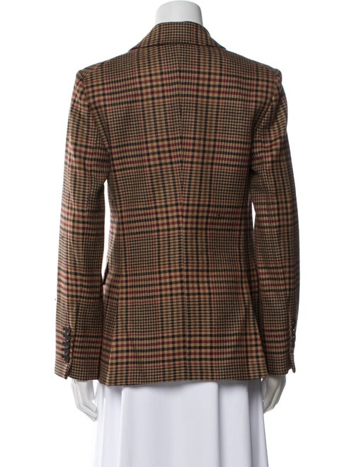 Veronica Beard Virgin Wool Plaid Print Blazer