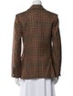 Veronica Beard Virgin Wool Plaid Print Blazer
