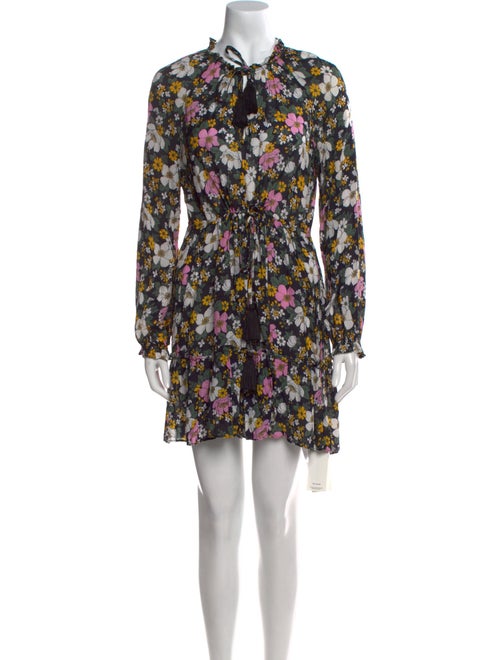 Veronica Beard Floral Print Mini Dress