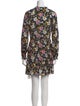 Veronica Beard Floral Print Mini Dress