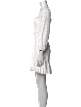 Veronica Beard Square Neckline Mini Dress