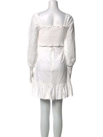 Veronica Beard Square Neckline Mini Dress