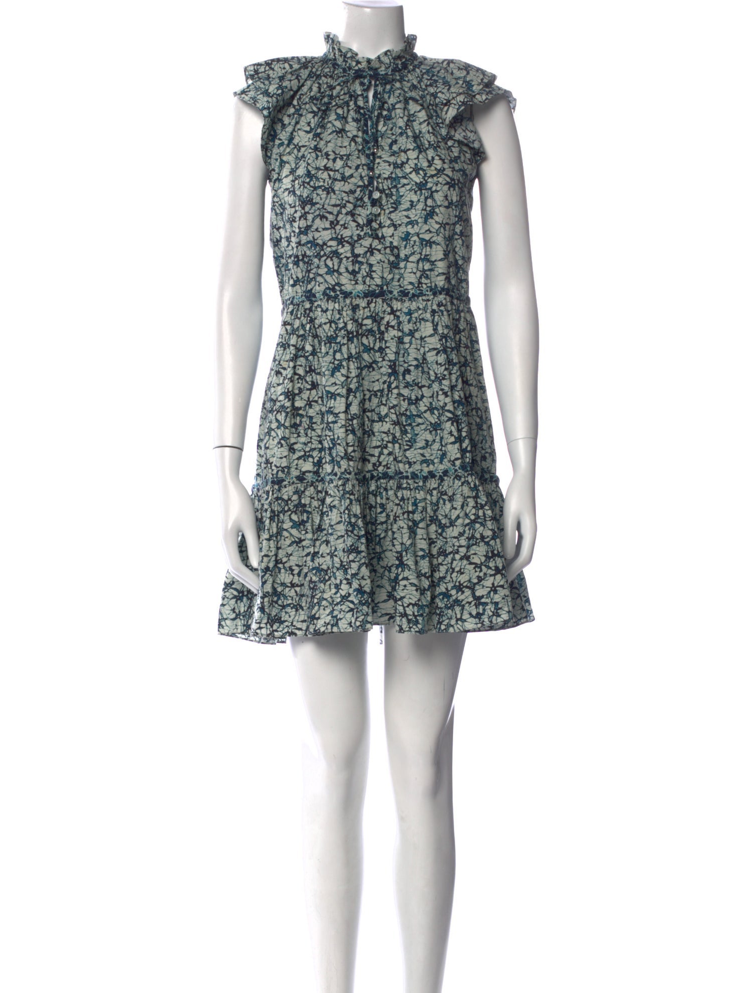 Veronica Beard Floral Print Mini Dress