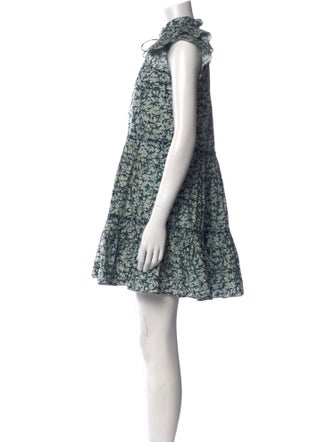 Veronica Beard Floral Print Mini Dress