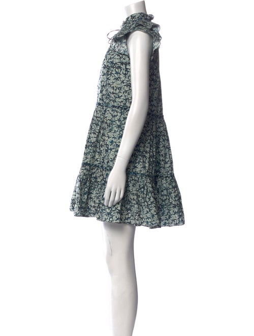 Veronica Beard Floral Print Mini Dress