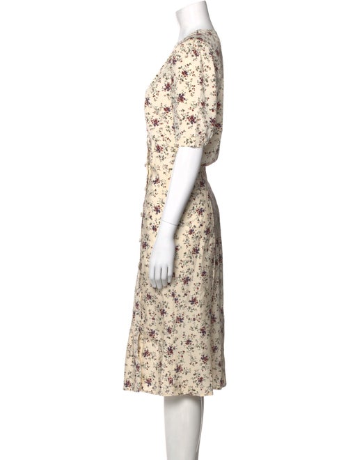 Veronica Beard Floral Print Midi Length Dress