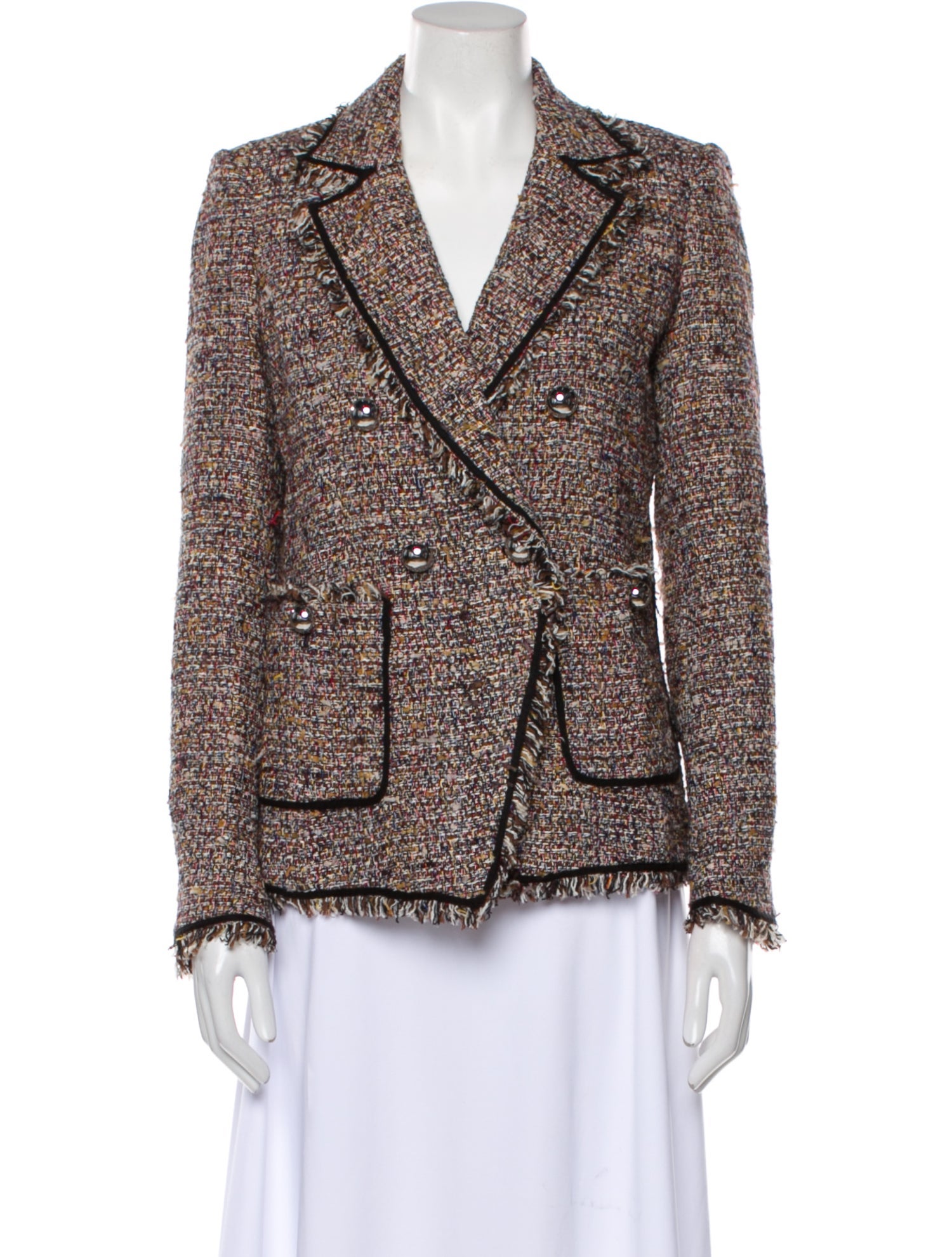 Veronica Beard Tweed Pattern Blazer