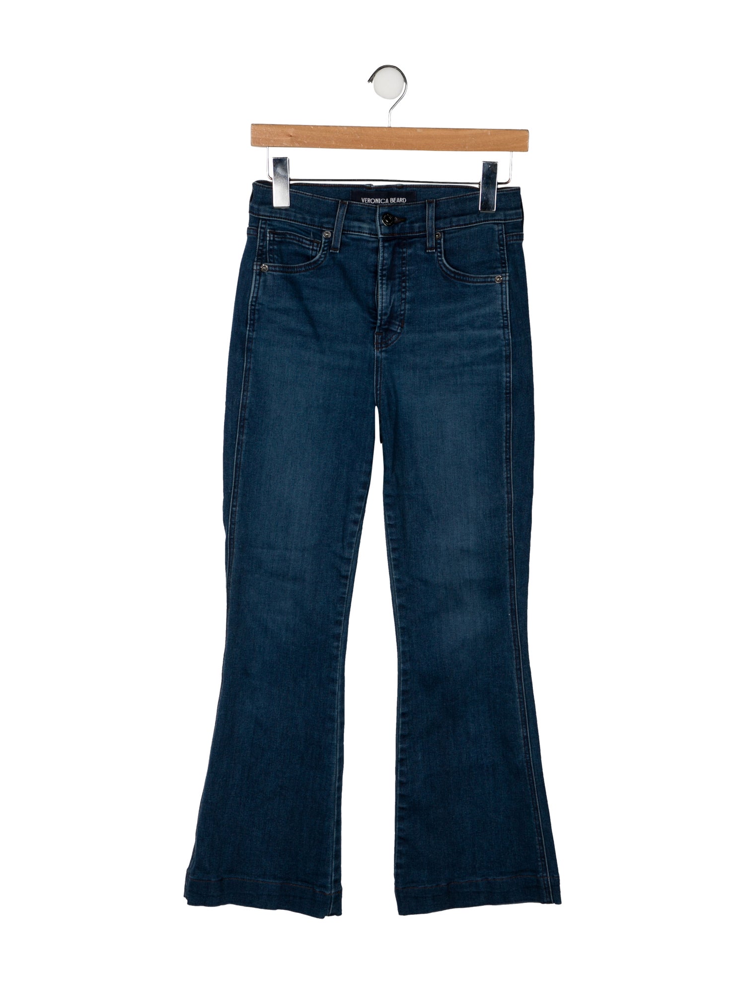 Veronica Beard High-Rise Wide Leg Jeans