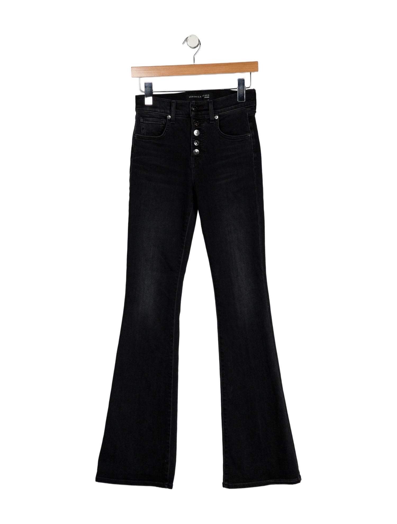 Veronica Beard Low-Rise Wide Leg Jeans