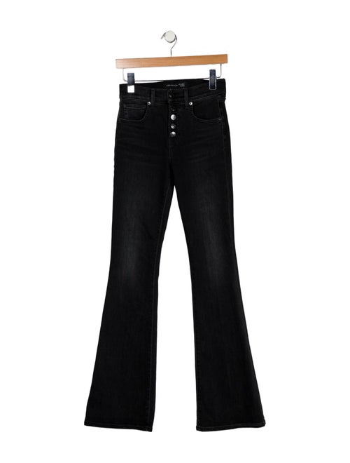 Veronica Beard Low-Rise Wide Leg Jeans