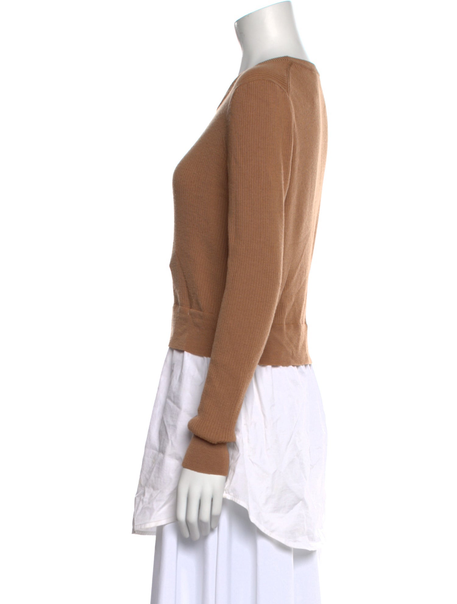 Veronica Beard Merino Wool Scoop Neck Top