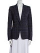 Veronica Beard Plaid Print Blazer