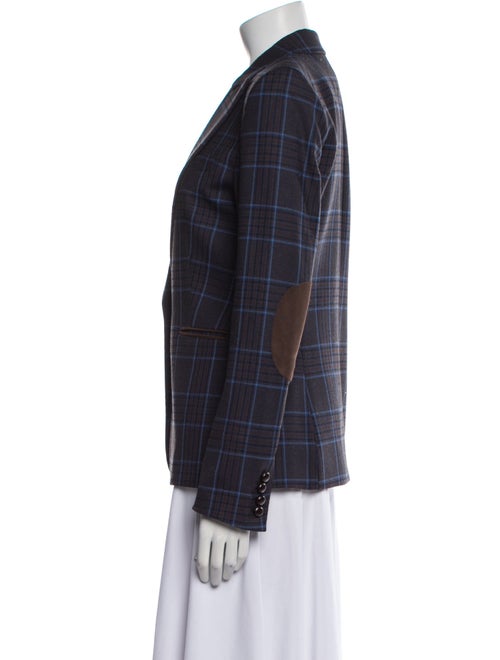 Veronica Beard Plaid Print Blazer