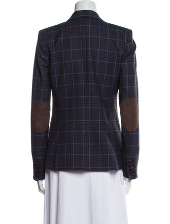 Veronica Beard Plaid Print Blazer