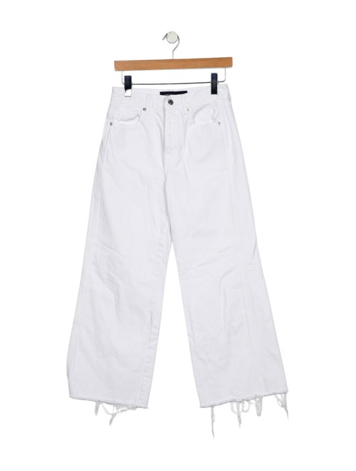 Veronica Beard Mid-Rise Wide Leg Jeans