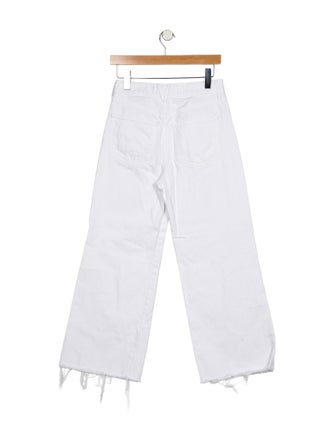 Veronica Beard Mid-Rise Wide Leg Jeans