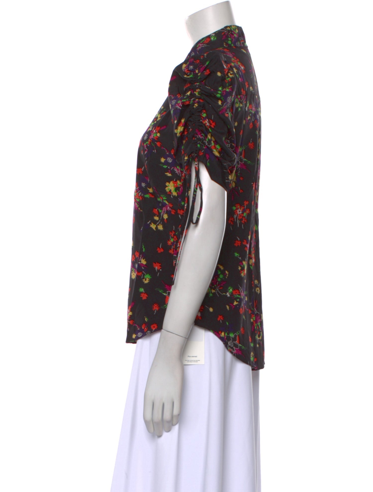 Veronica Beard Silk Floral Print Blouse